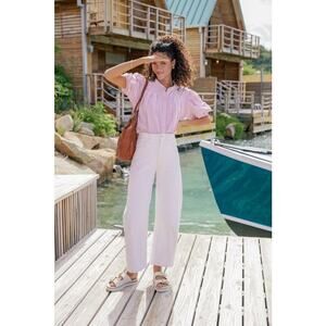 Mother Superior Womens The Half Pipe Ankle Barrel Leg Jeans Act Natural Size 29